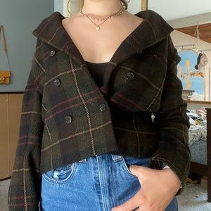 Plaid Wool/Tweed Blazer